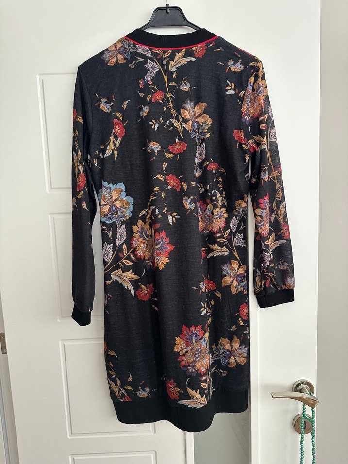 Bohem V Yaka Desenli Hamile Tunik - Görsel 4