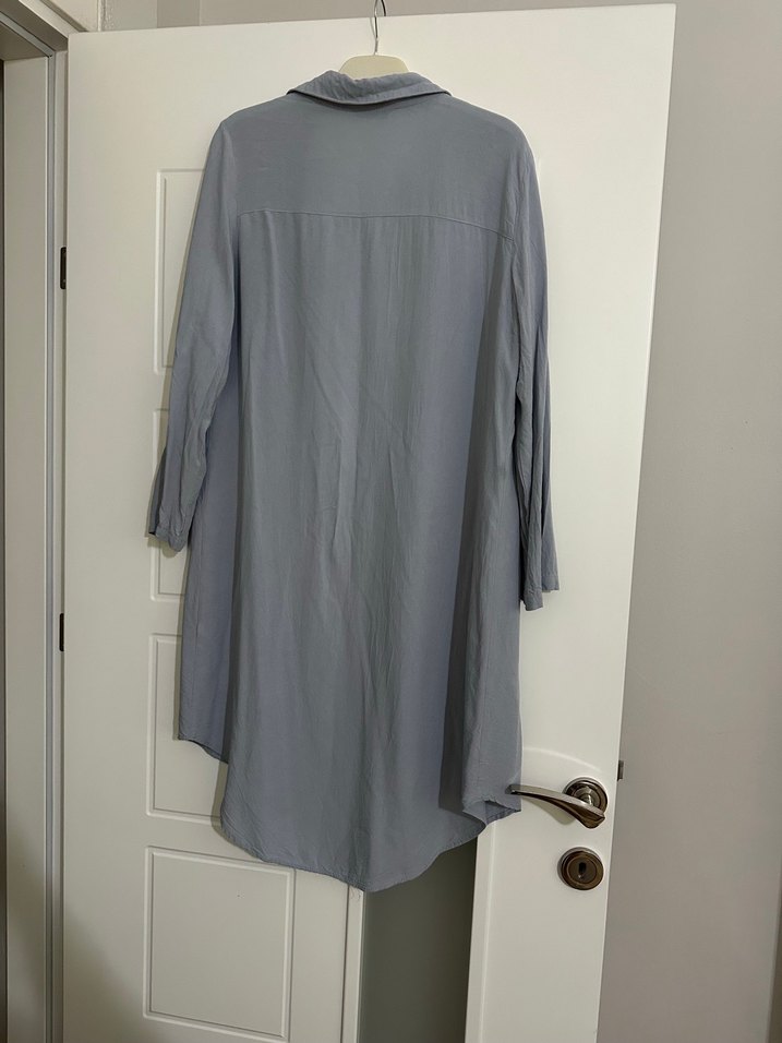 Gri Uzun Kollu  Gömlek - Görsel 2