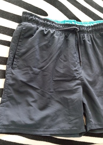 Lacivert Bel Detaylı Erkek Mini Deniz Şortu - Görsel 5