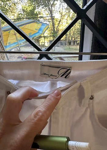 Mavi Jeans Mavi jeans Beyaz Kumaş Kemerli Kadın Pantolon
