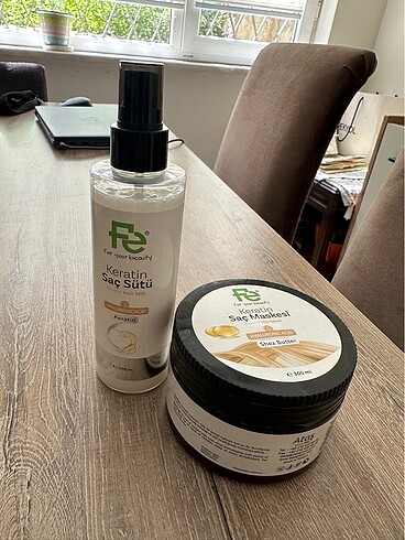 Fe Keratin maske ve keratin sütü ikili fiyat - Görsel 2