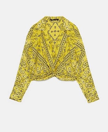 36 Beden Zara Crop Gömlek
