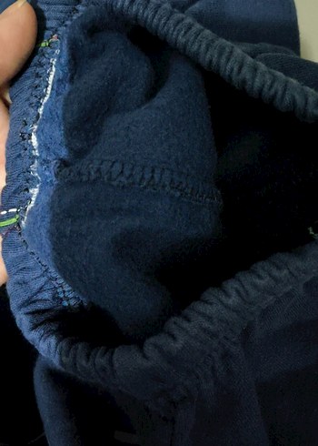12-18 Ay Beden mavi Renk Erkek Çocuk Lacivert Baskılı Bol Kesim eşofman altı