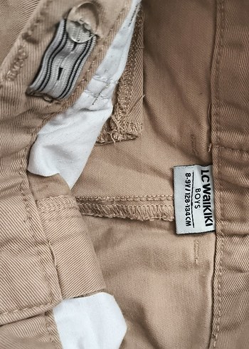 8 Yaş Beden Bej Çocuk Regular Fit Kumaş Pantolon