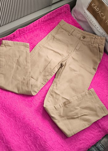 Bej Çocuk Regular Fit Kumaş Pantolon