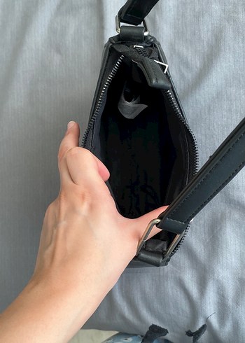 Beden Deri Siyah Minimalist Kadın Omuz Çantası
