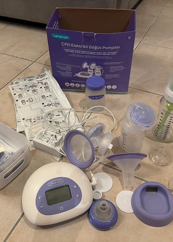 Lansinoh Çiftli Elektrikli Göğüs Pompası Mor