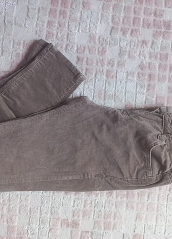 28 Beden camel Renk Kadife pantolon