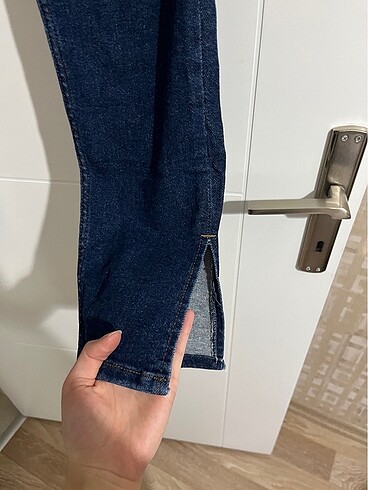 s Beden lacivert Renk paça detaylı jean