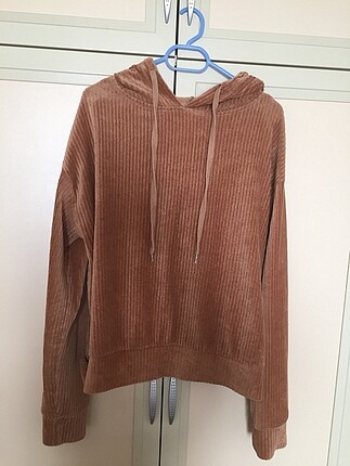 Kahverengi Kadife Sweat