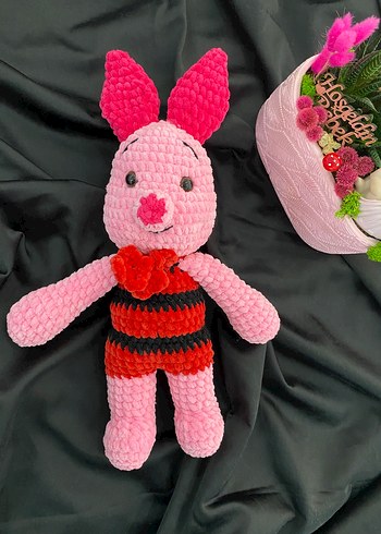 Diğer Renkli Pembe Peluş Oyuncak Tavşan