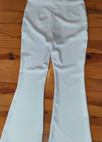 Diğer Beyaz ispanyol paça kumaş pantolon