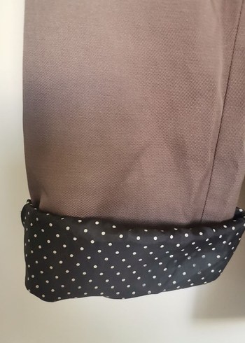 Bej Kemerli Midi  ince Mont ceket - Görsel 4