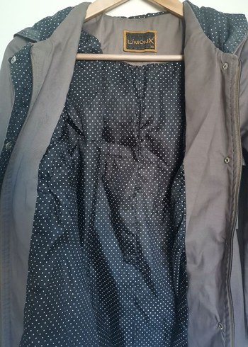 Bej Kemerli Midi  ince Mont ceket - Görsel 7