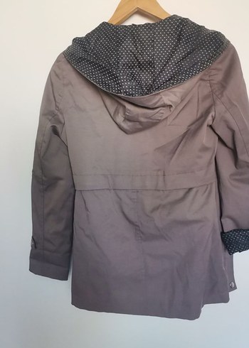 Bej Kemerli Midi  ince Mont ceket - Görsel 8