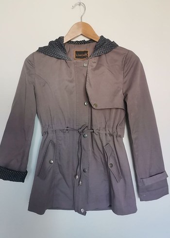 Bej Kemerli Midi  ince Mont ceket - Görsel 2