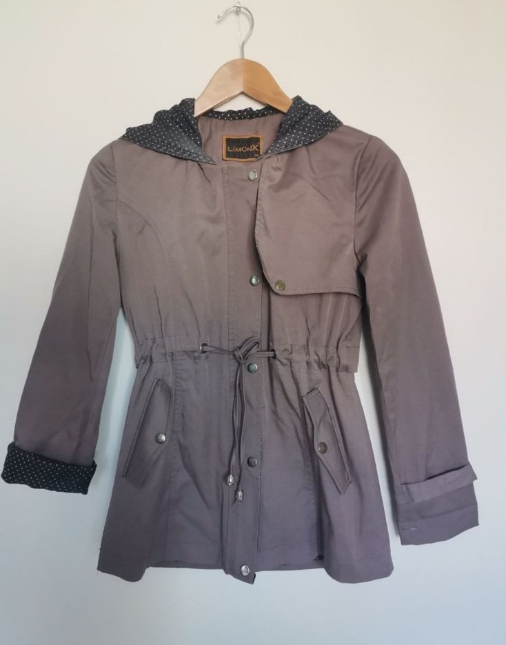 Bej Kemerli Midi  ince Mont ceket - Görsel 2