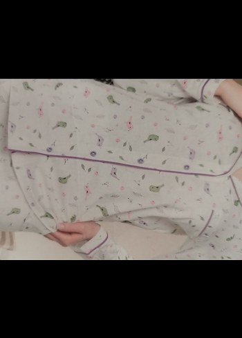 Atinç Çiçek Desenli Kadın Pijama Takımı - Görsel 7