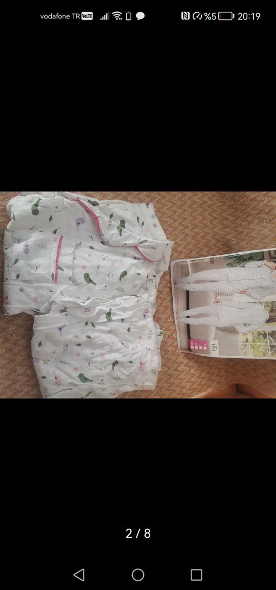 Atinç Çiçek Desenli Kadın Pijama Takımı - Görsel 2