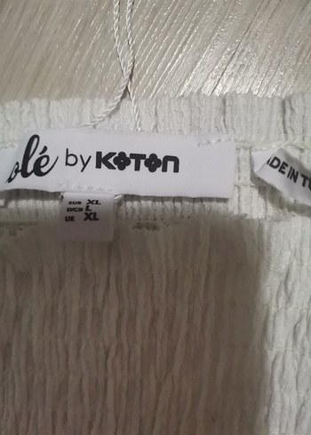 Beyaz Pamuklu Mini Bluz, Salaş Kesim - Görsel 5