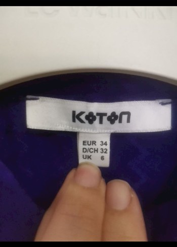 Mor V Yaka Uzun Kollu Kadın Gömlek - Görsel 3