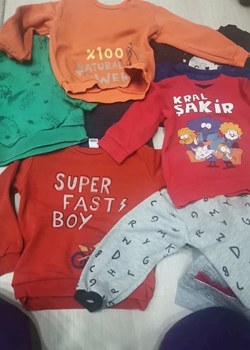 Renkli Erkek Çocuk Sweatshirt 10 adet - Görsel 5