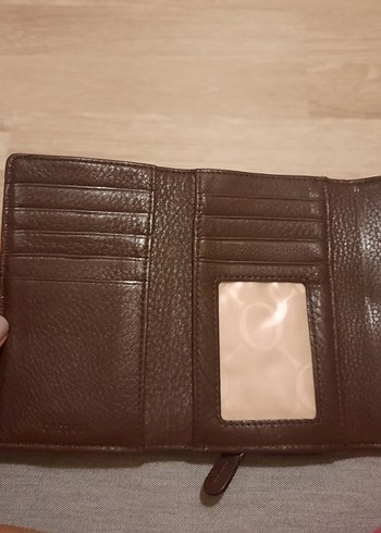 Beden Oroton Marka Kahverengi Baskılı Deri Kadın Cüzdan