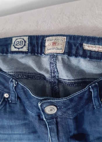 Lacivert  Kadın Denim Pantolon - Görsel 2