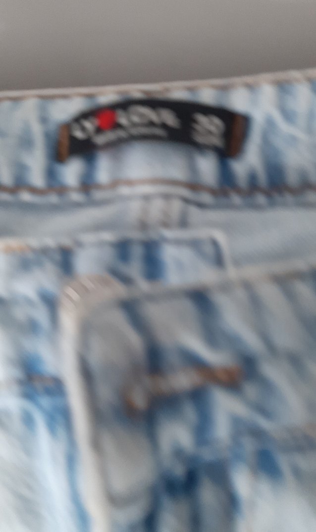 Düğmeli Mavi Bol Kesim  Kot Pantolon bol paca markasi LY Lova - Görsel 2