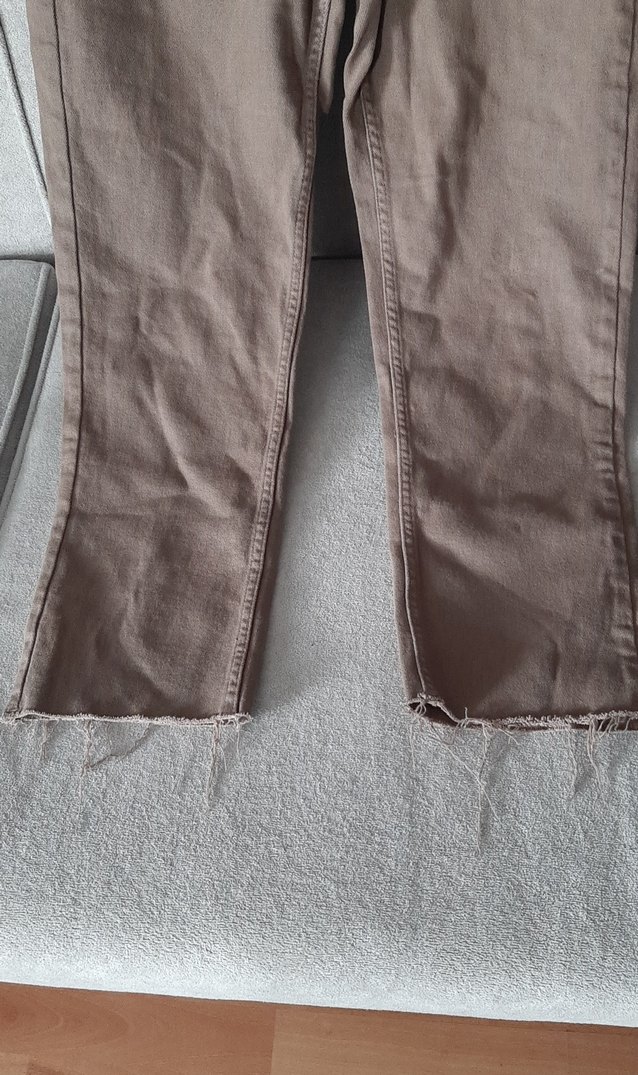 Bej Midi Kadın kot Pantolon - Görsel 2