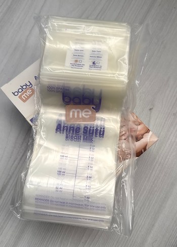 Baby Me Anne Sütü Saklama Poşeti 50 Adet - Görsel 3