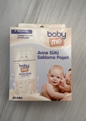 Baby Me Anne Sütü Saklama Poşeti 50 Adet - Görsel 2