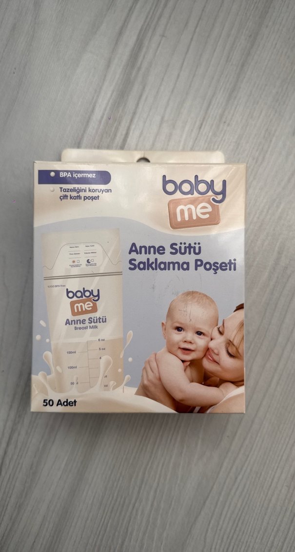 Baby Me Anne Sütü Saklama Poşeti 50 Adet - Görsel 2
