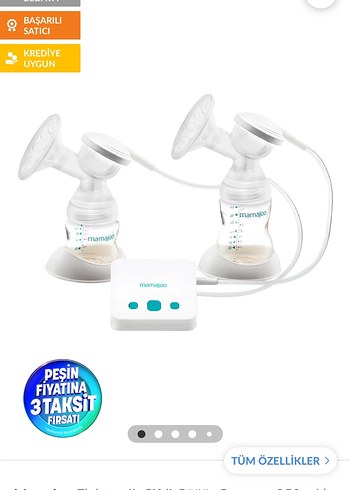 Mamajoo Elektronik Çiftli Göğüs Pompası 250 ml - Görsel 2