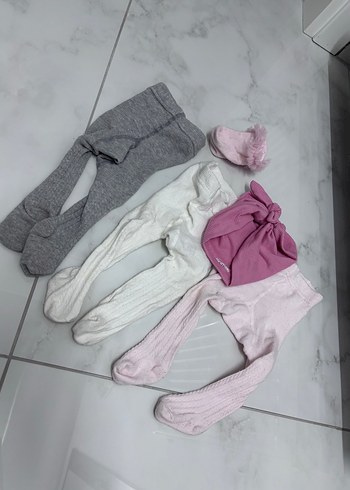 Gri Triko Çocuk Külotlu Çorap - Görsel 2