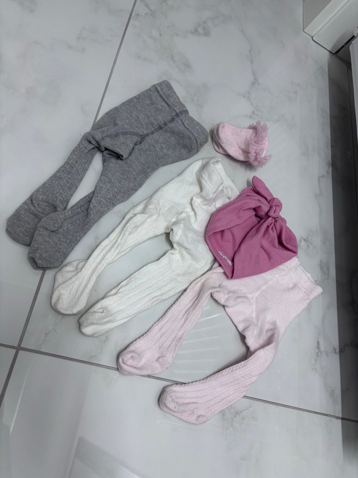 Gri Triko Çocuk Külotlu Çorap - Görsel 2