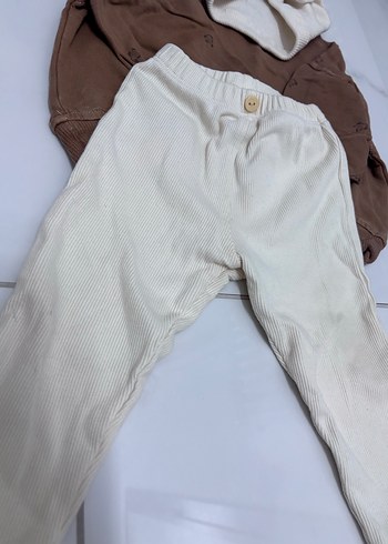 Kahverengi Uzun Kollu Bebek Kız Takımı - Görsel 3