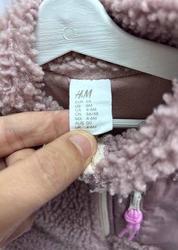 Kızlar için Pembe Kürklü Polar Ceket - Görsel 2