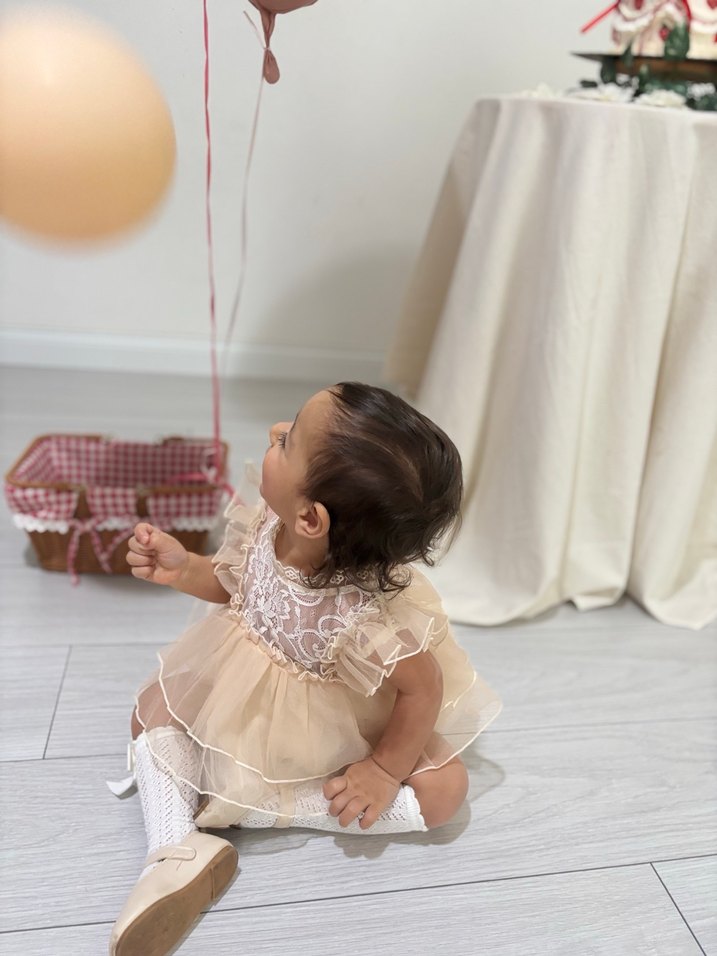 Dantel Detaylı Kız Çocuk Elbisesi - Görsel 4