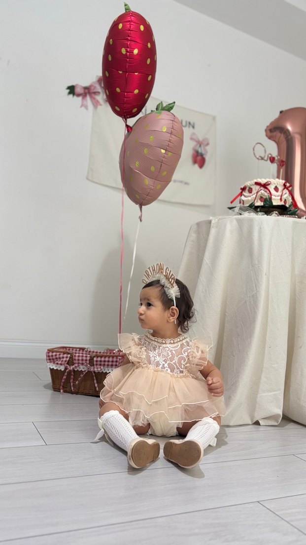 Dantel Detaylı Kız Çocuk Elbisesi - Görsel 5