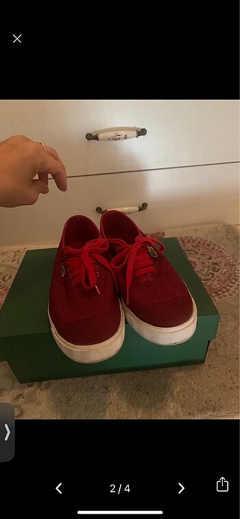 Lacoste bayan ayakkabı - Görsel 2