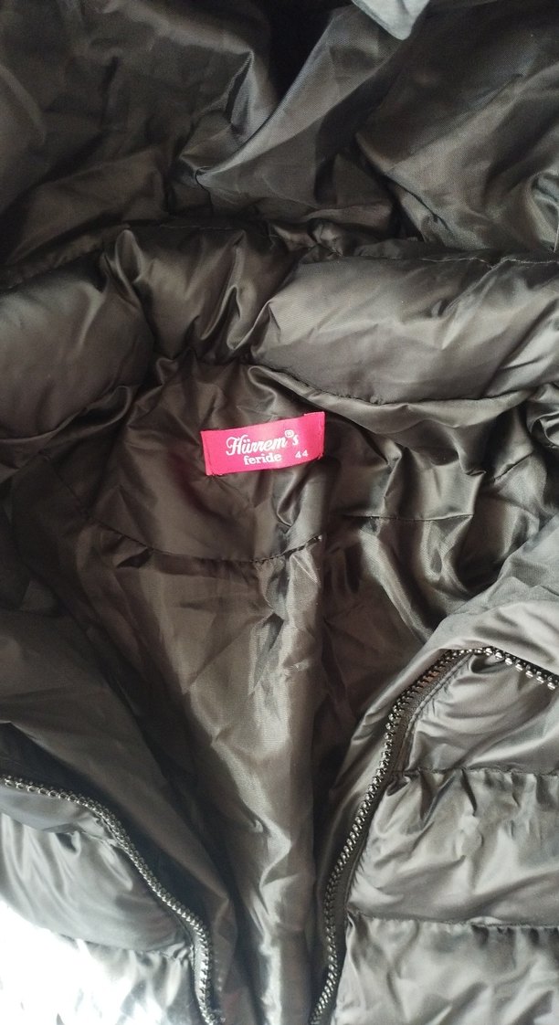 Siyah Uzun Kadın Kışlık Mont Kürklü Kapüşonlu - Görsel 4