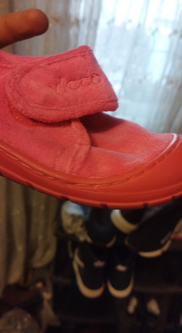 Kız Çocuk Pembe Polar Ev Terliği Velcro - Görsel 4