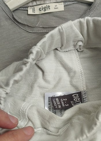 Gri Keten Erkek Çocuk Tişörtü - Görsel 5