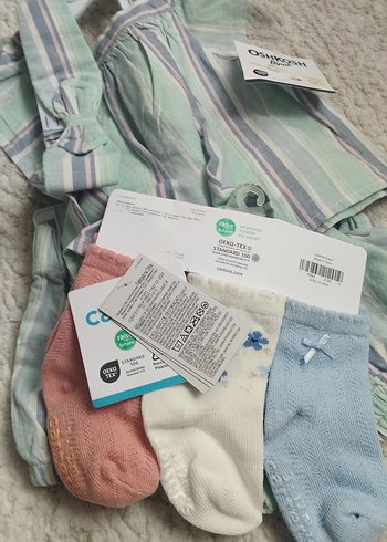 Turkuaz Piliseli Bebek Kız Takımı - Görsel 8