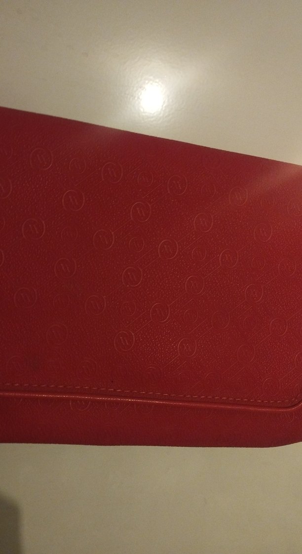 Kırmızı Deri Kadın Portföy Çanta - Görsel 2