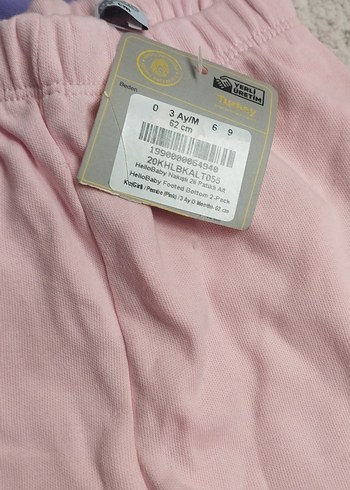 Kız Bebek Pembe Düğmeli Pantolon - Görsel 2