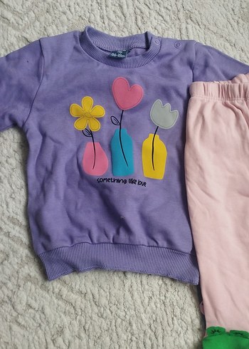 Kız Bebek Pembe Düğmeli Pantolon - Görsel 3