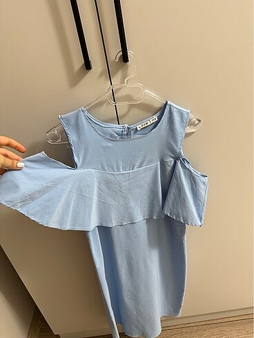 Mavi Kısa Elbise - Görsel 2