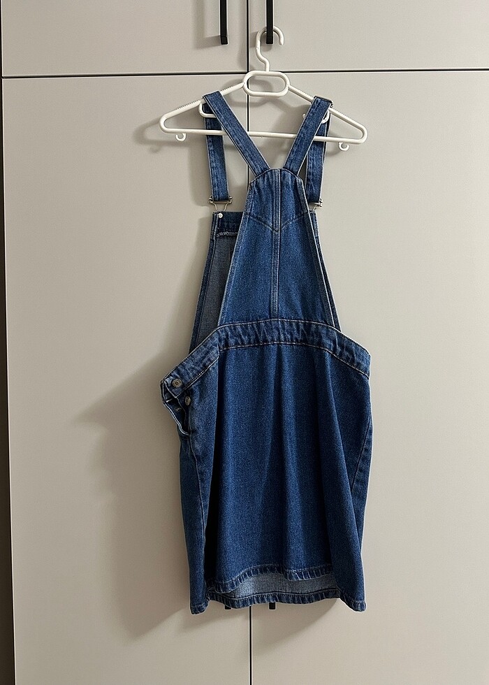 Denim Salopet Elbise - Görsel 2